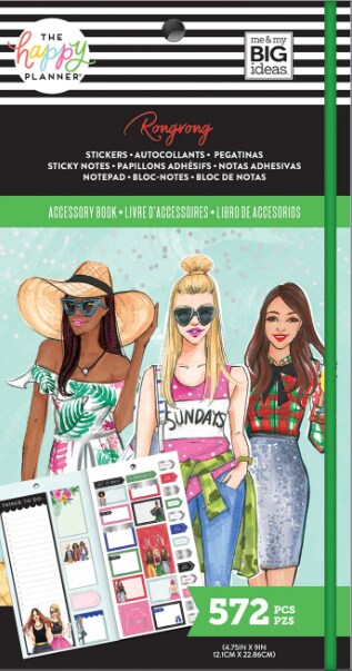 Me & My Big Ideas The Happy Planner Rongrong Stickers Accessory Book 572pcs