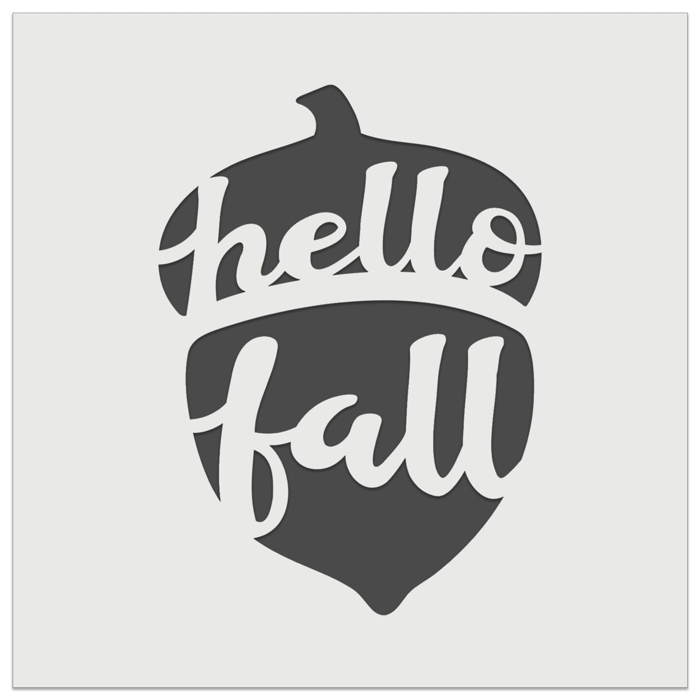 Hello Fall Acorn Wall Cookie DIY Craft Reusable Stencil