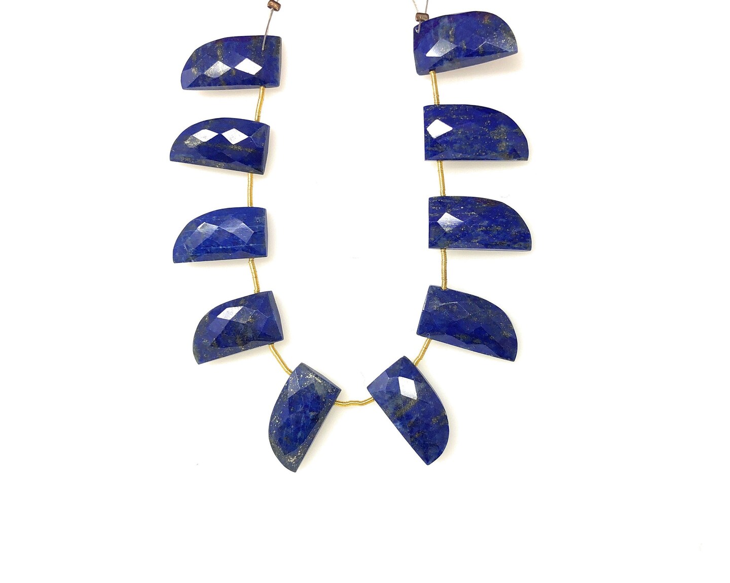 Natural Lapis Lazuli and Genuine Gemstone Beads, Blue - 20x10.5mm - 10 Pieces