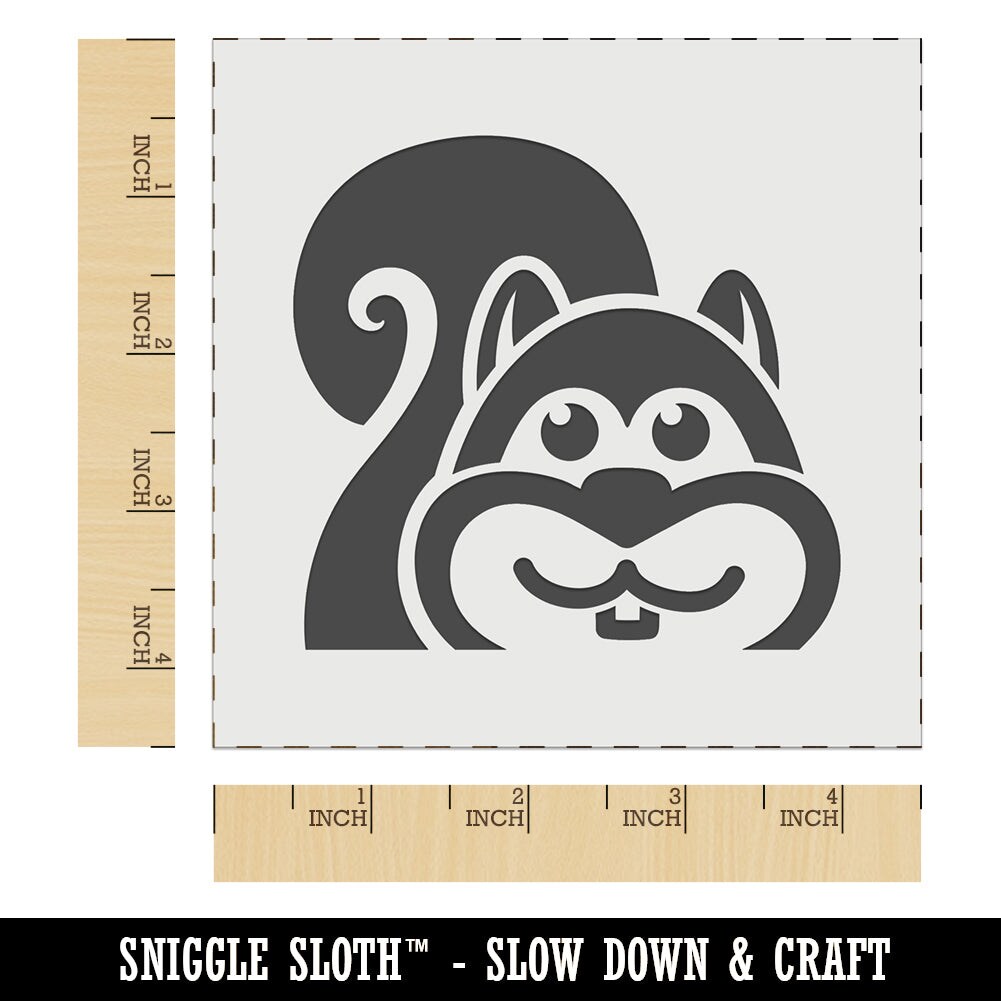 Peeking Squirrel Wall Cookie Diy Craft Reusable Stencil Michaels 5148