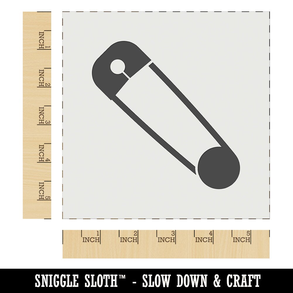 Safety Pin Wall Cookie DIY Craft Reusable Stencil