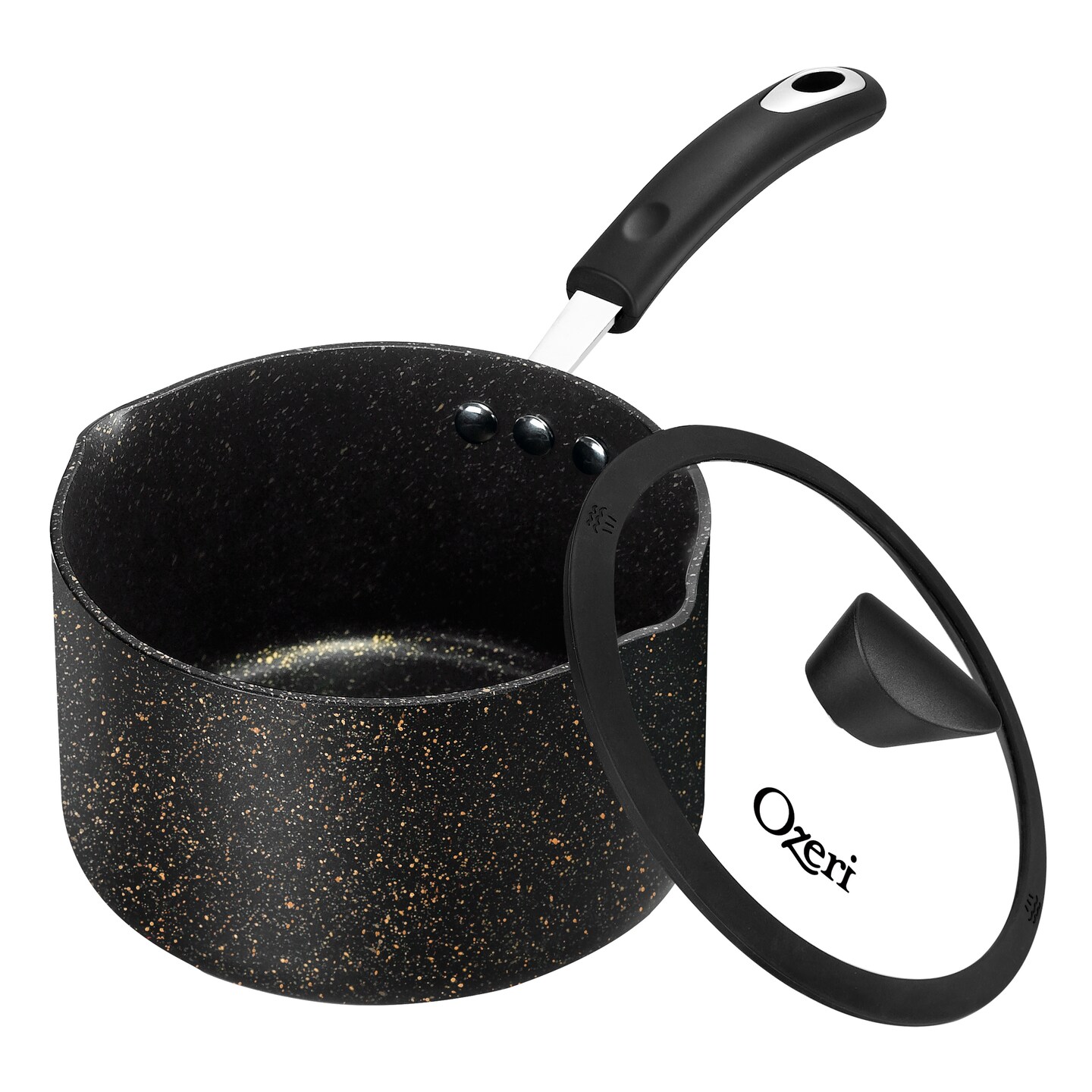 Ozeri Stone Earth Non-Stick Frying Pan, Black/White
