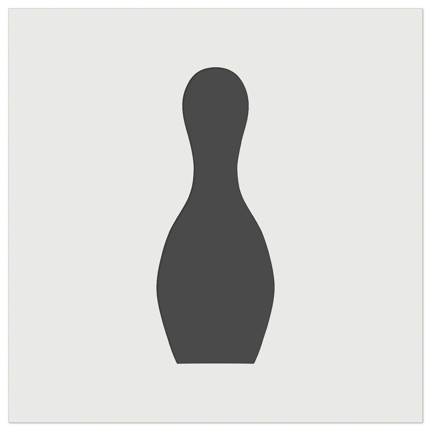 Bowling Pin Solid Wall Cookie DIY Craft Reusable Stencil