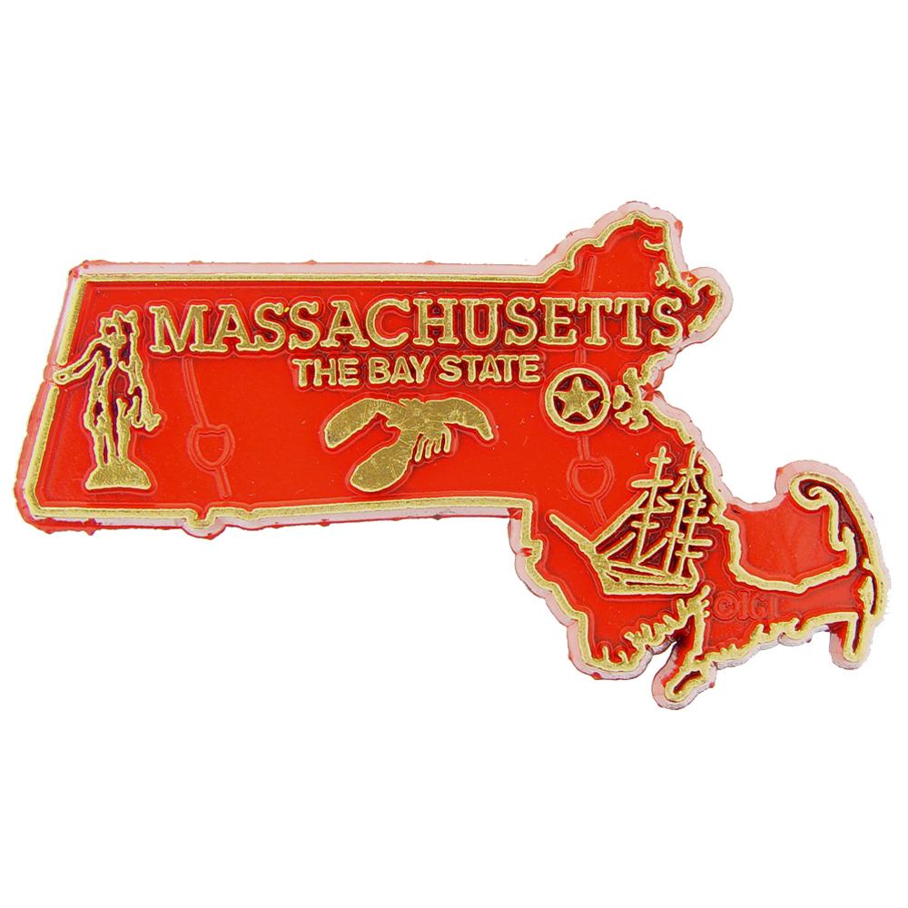 Massachusetts Refrigerator Magnet 2&#x22;