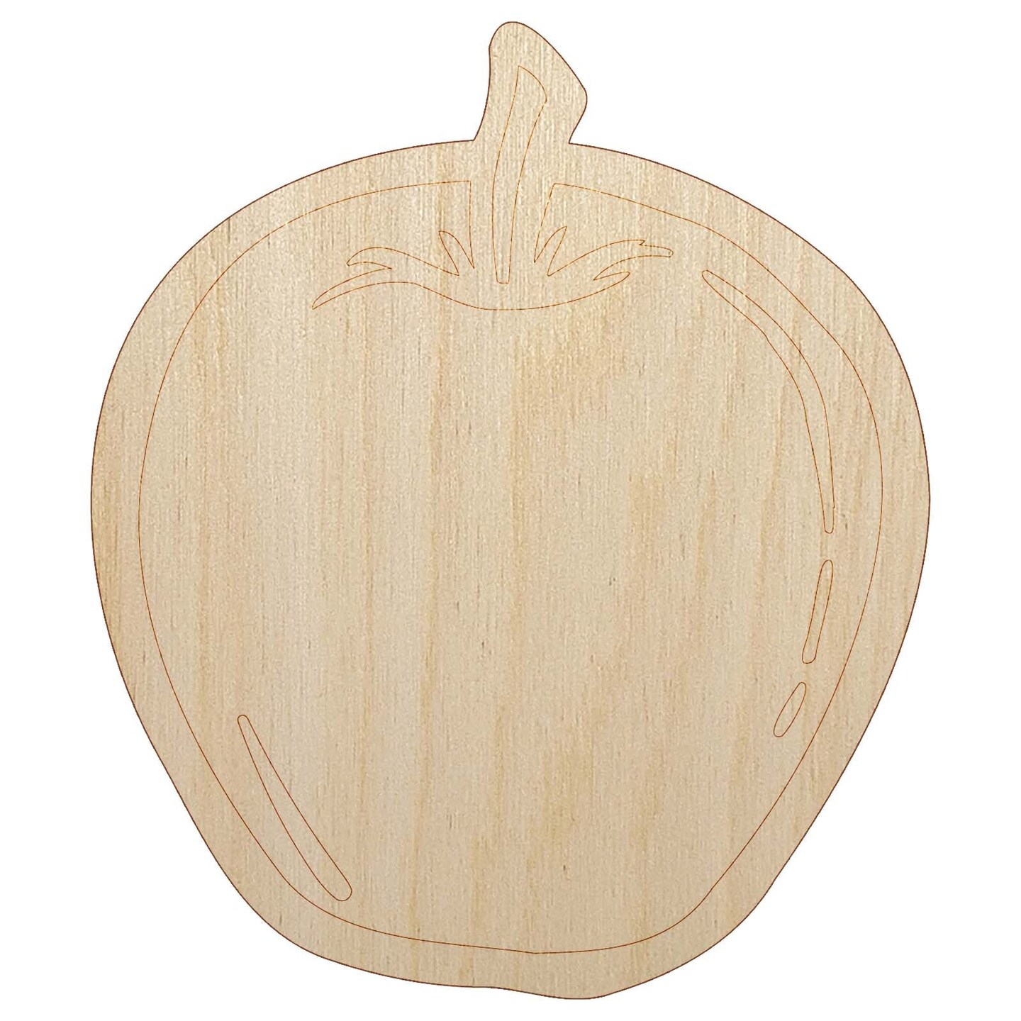Juicy Apple Fruit Summer Harvest Teacher Unfinished Wood Shape Piece Cutout for DIY Craft Projects