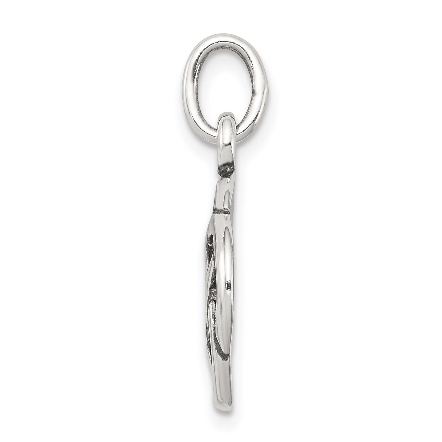 Sterling Silver Antiqued Celtic Knot Charm Pendant Jewerly 23mm x 15mm