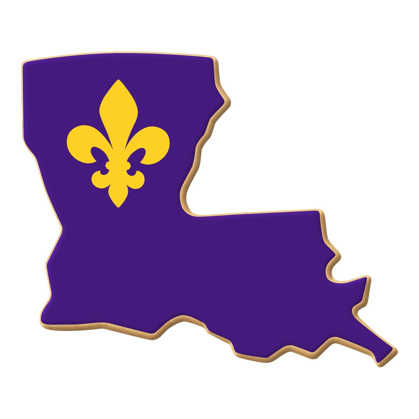 CookieCutter.Com Louisiana Cookie Cutter 3.5 Inch &#x2013;Tin Plated Steel Cookie Cutters &#x2013; Made in the USA