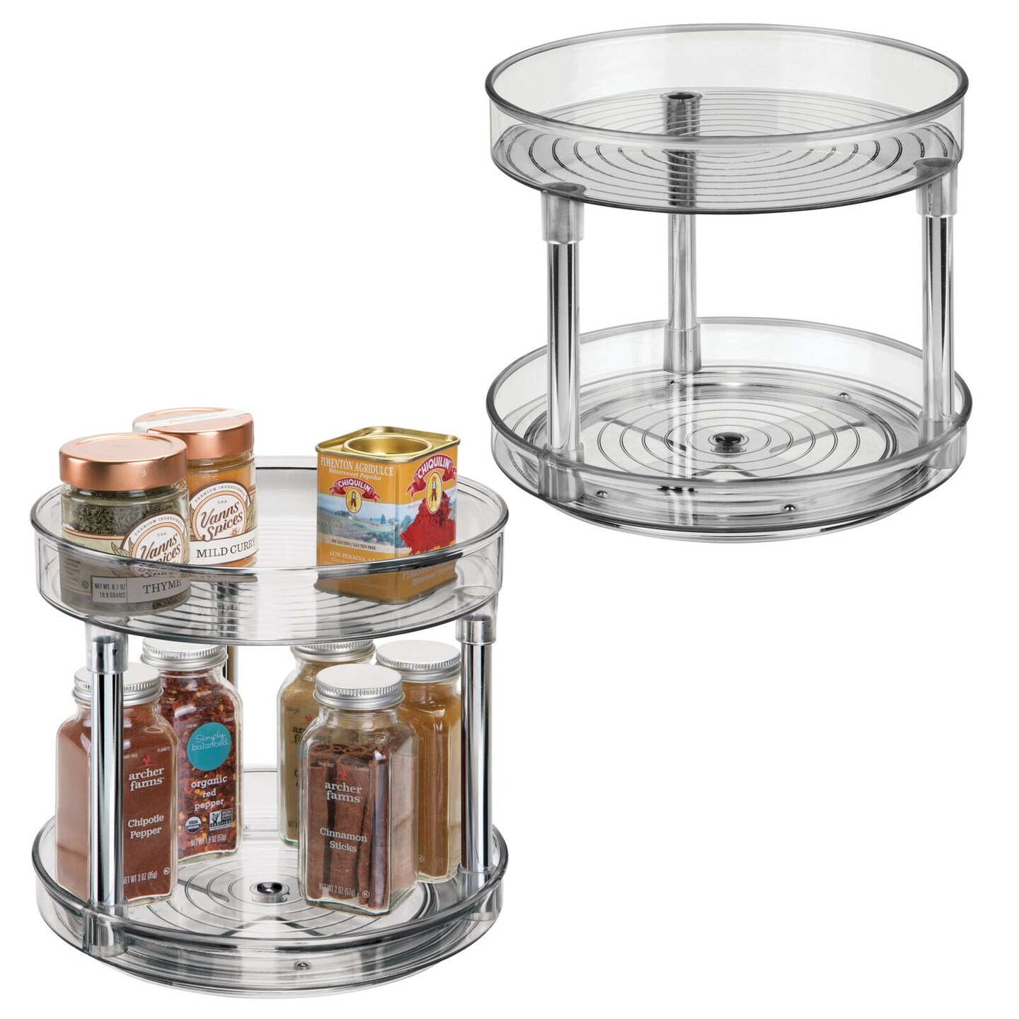 mDesign Lazy Susan Kitchen Organizer - Thumbnail 3