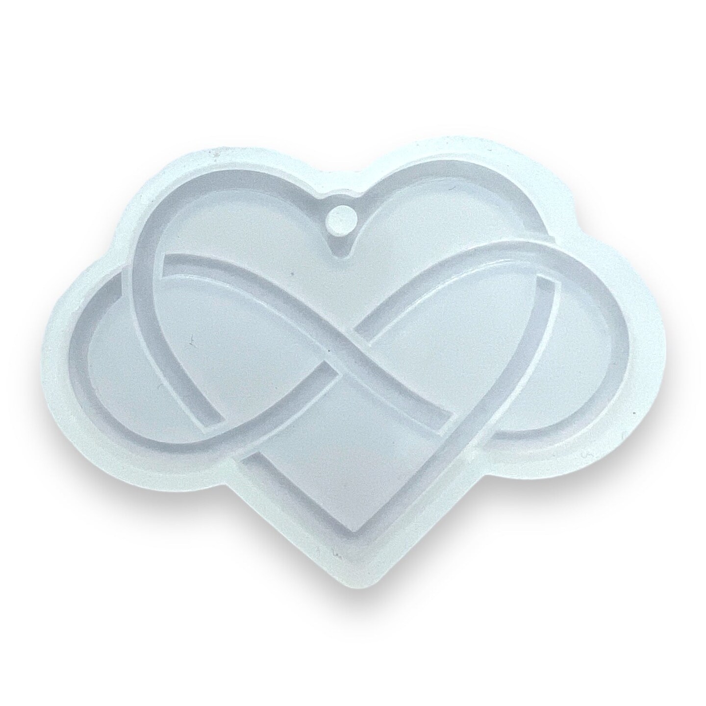 Infinity Heart Keychain or Ornament Mold for Epoxy or UV Resin