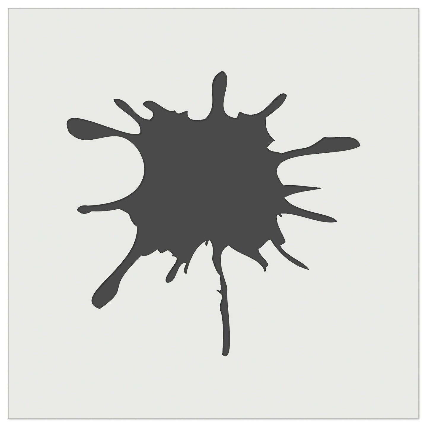 Ink Splatter Wall Cookie DIY Craft Reusable Stencil