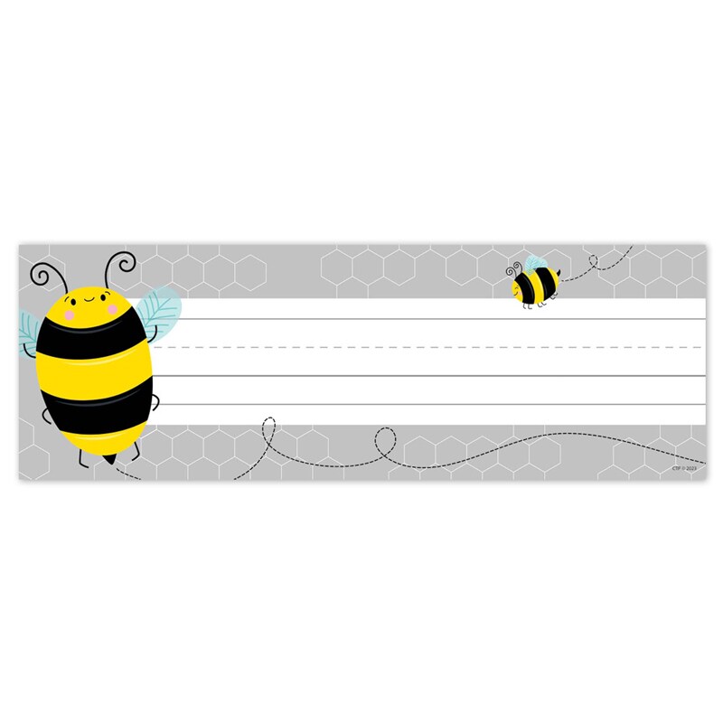 Busy Bees Name Plates, 9-1/4&#x22; x 3-1/4&#x22;, Pack of 36