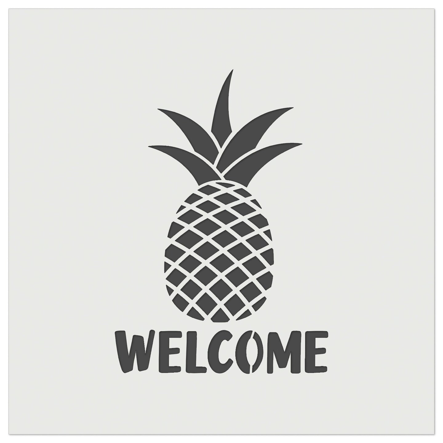 Pineapple Fruit Welcome Wall Cookie DIY Craft Reusable Stencil