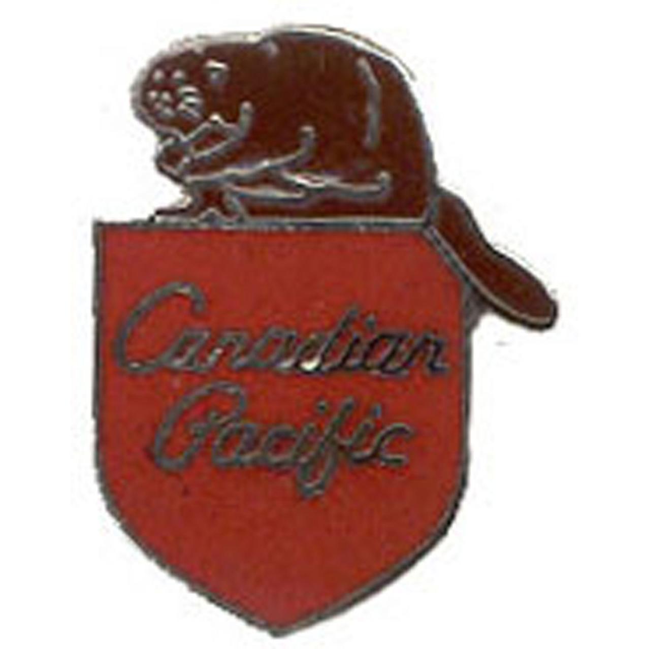 Canadian Pacific Railroad Pin Red 1&#x22;