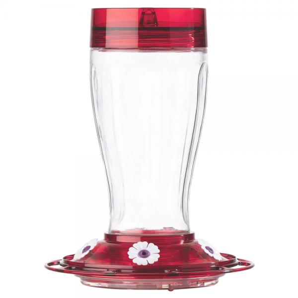 GC Home &#x26; Garden 10&#x22; Big Gulp Hummingbird Clear Glass Bottle Feeder - 40oz