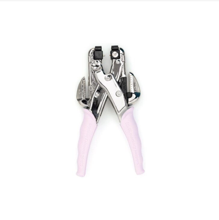 We R Memory Keepers Crop-A-Dile Eyelet and Snap Punch, Lilac Handle 60000580