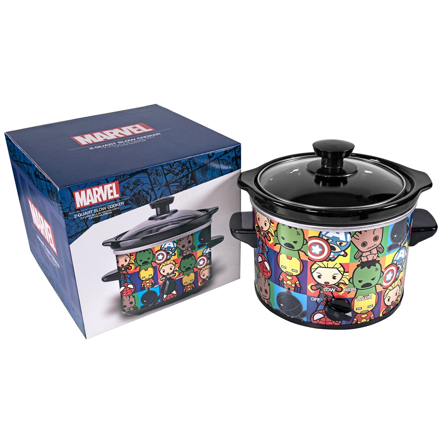 Uncanny Brands Marvel Avengers Kawaii 2 Quart Slow Cooker
