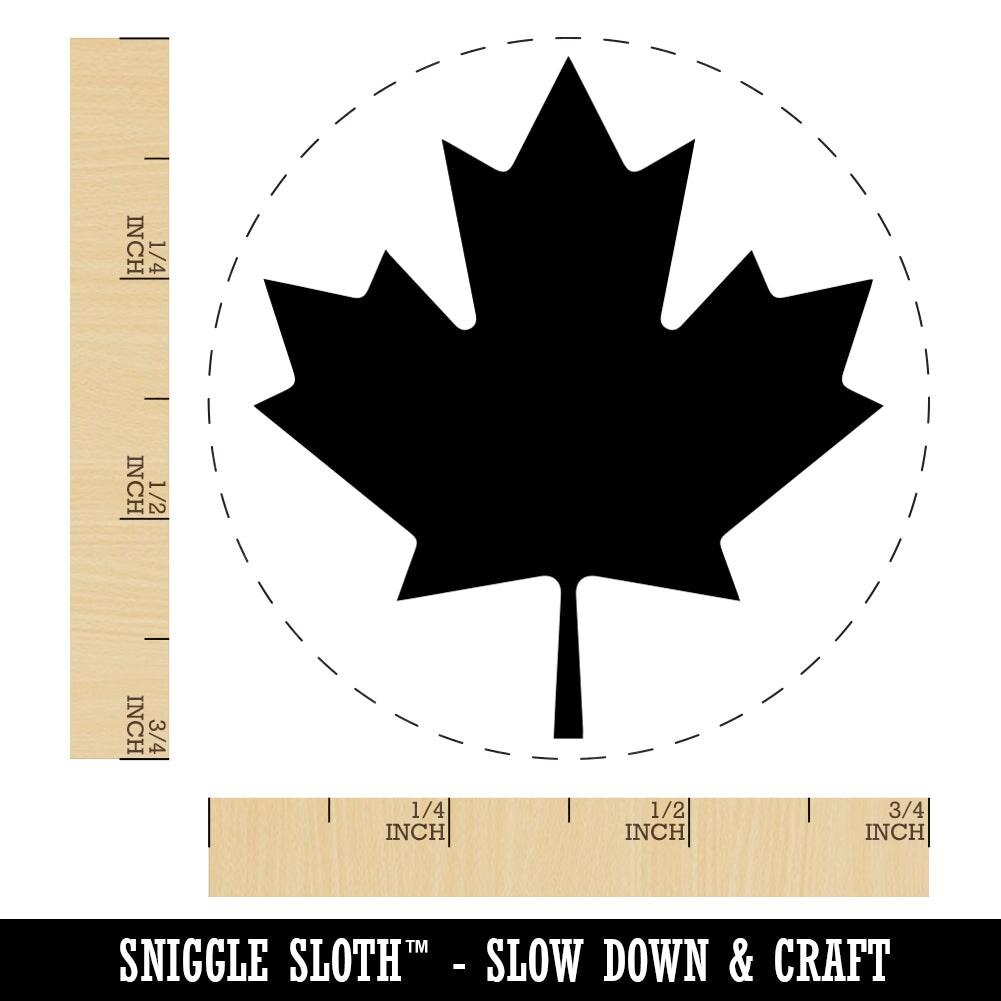 Canada Maple Leaf Rubber Stamp for Stamping Crafting Planners