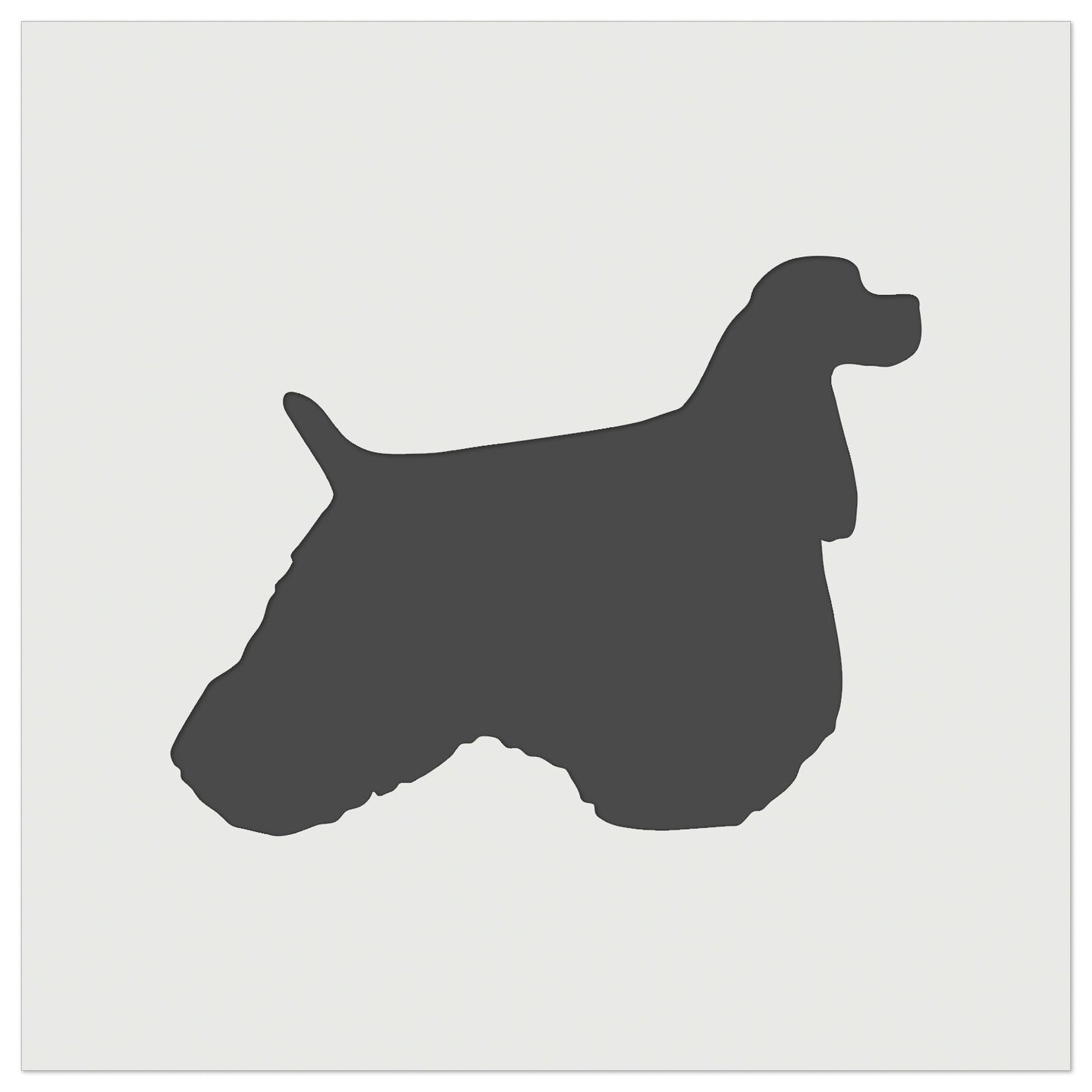 American Cocker Spaniel Dog Solid Wall Cookie DIY Craft Reusable Stencil