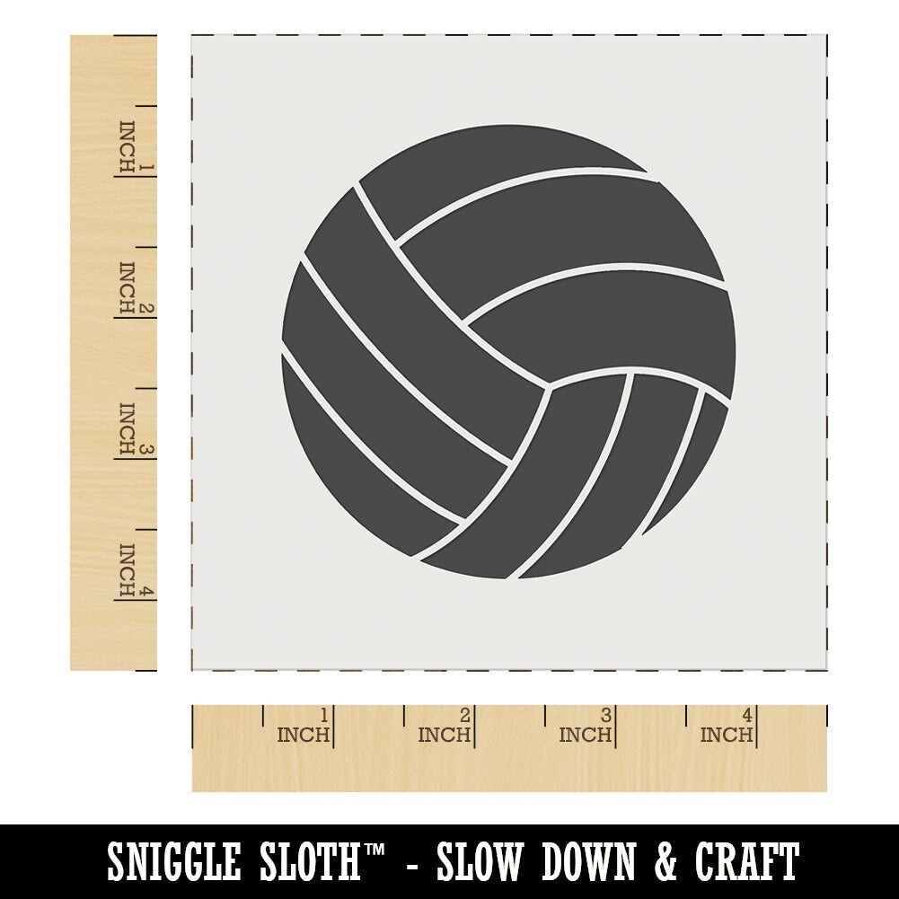 Volleyball Sport Wall Cookie DIY Craft Reusable Stencil