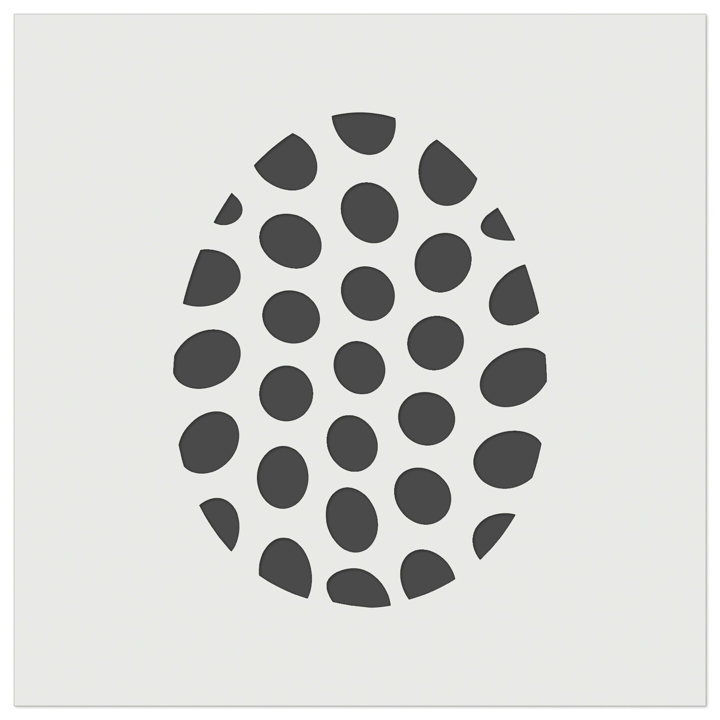 Polka Dot Easter Egg Wall Cookie DIY Craft Reusable Stencil