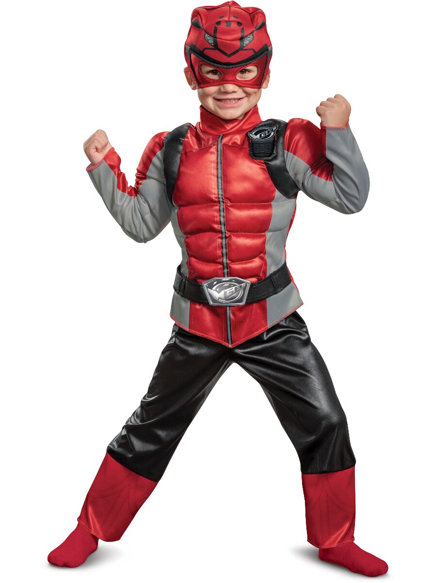 Childs Boy&#x27;s Power Rangers Beast Morphers Red Ranger Toddler Costume