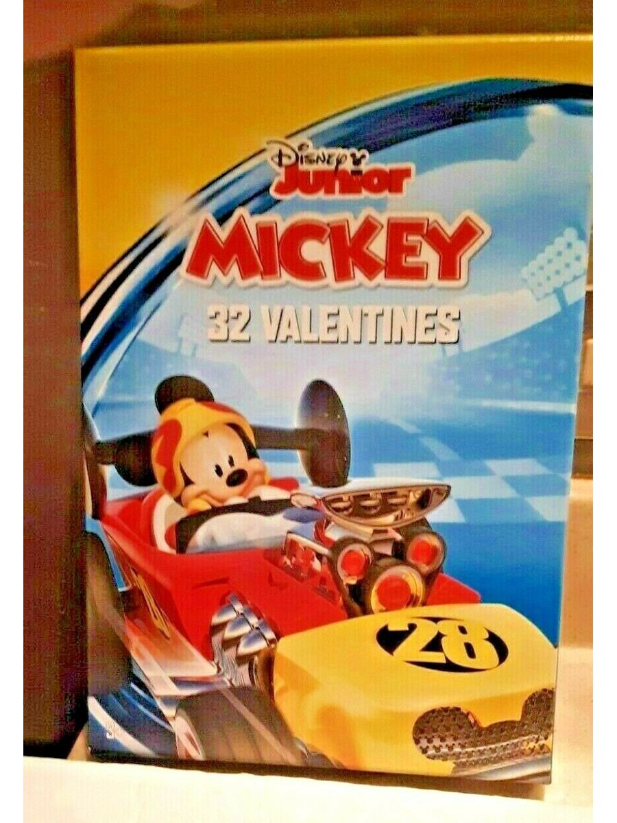 Mickey Mouse Clubhouse 32 Pack Of Valentines Day Cards
