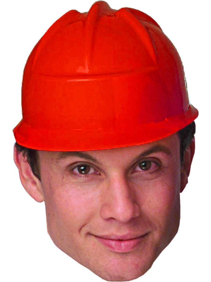 Red hard hats construction online