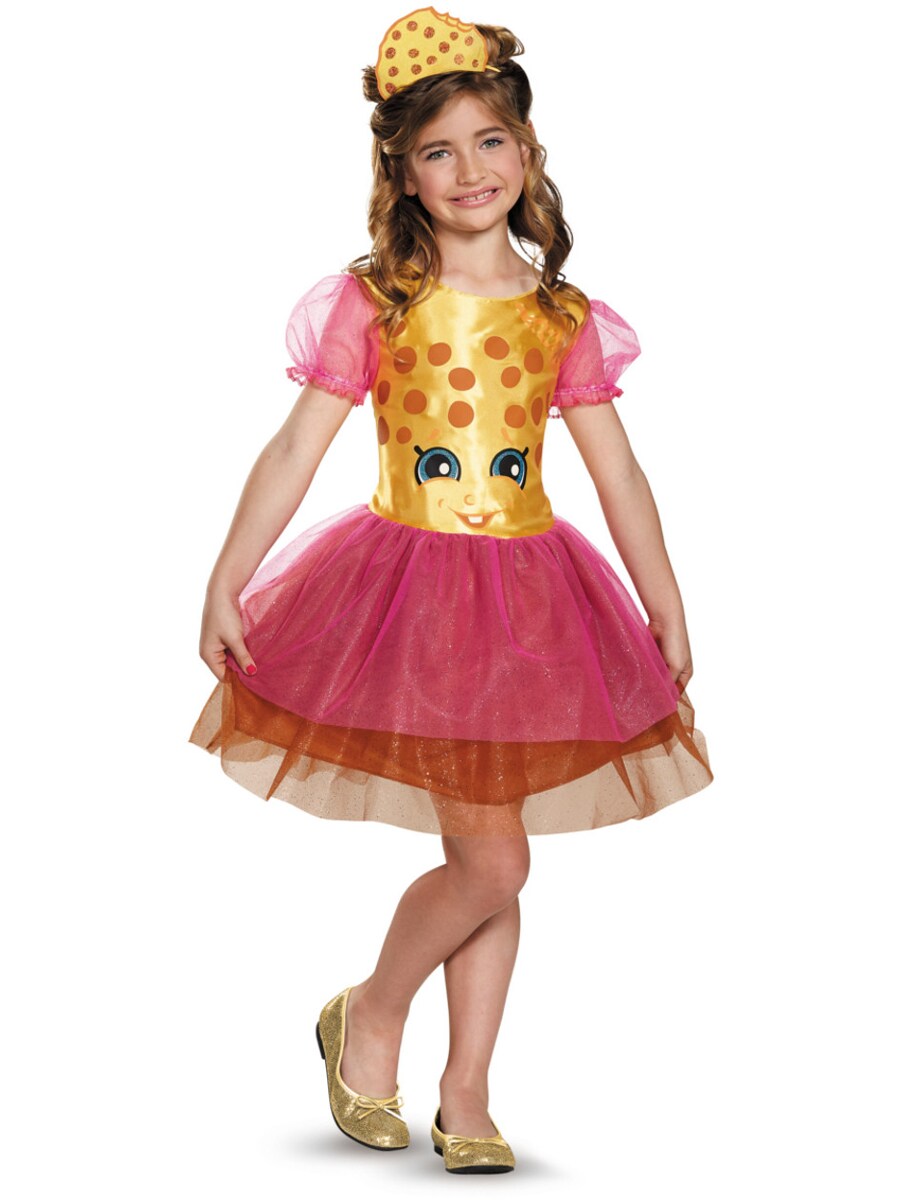 Child's Girls Shopkins Kookie Cookie Bakery Dessert Character Dress Costume