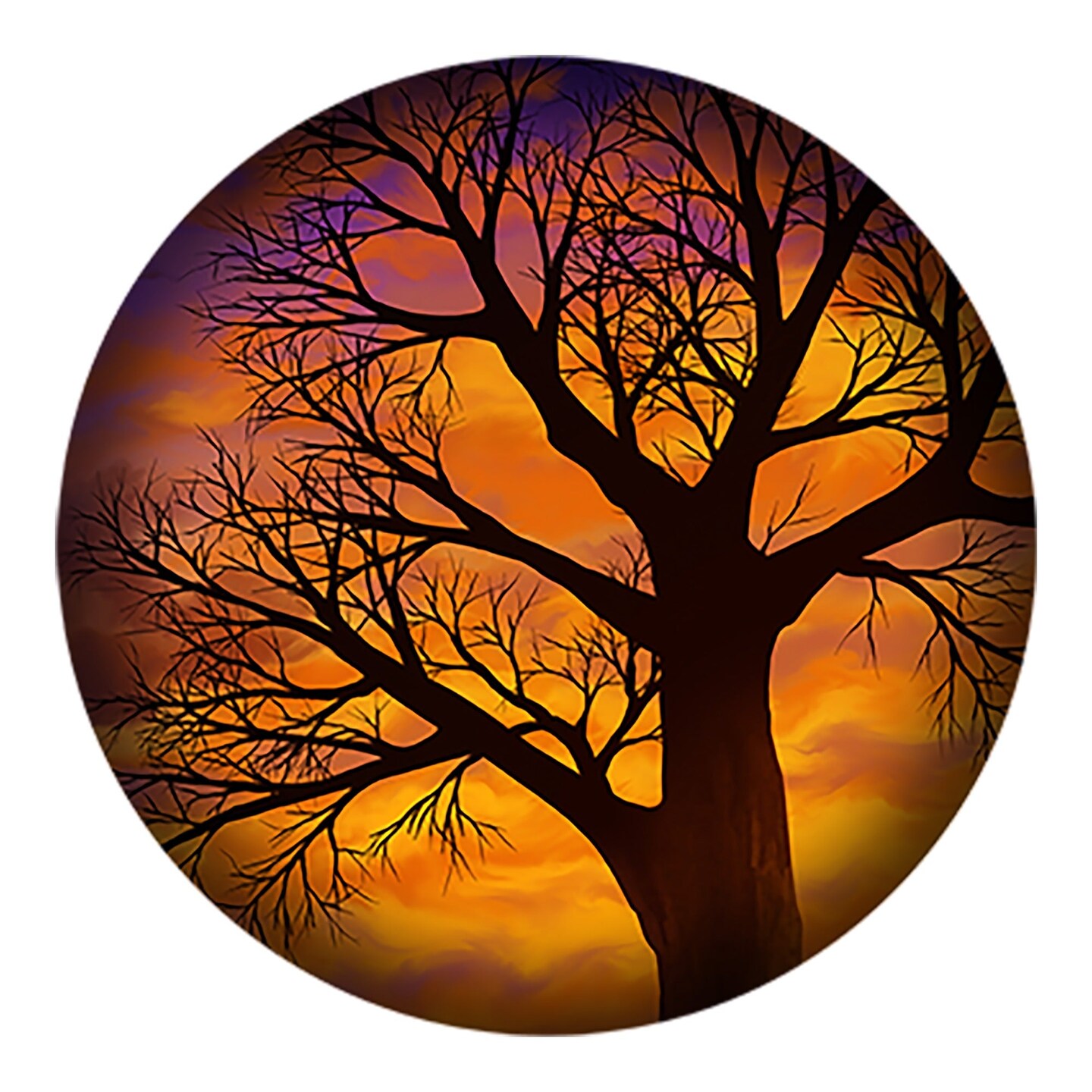 Autumnal Tree Round Wall Art Michaels