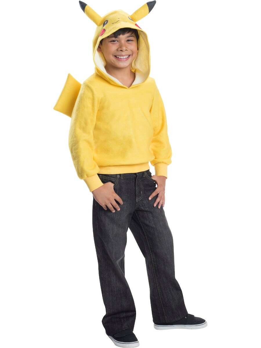 Child's Pikachu Electric Type Original 150 Pokemon Hoodie Costume