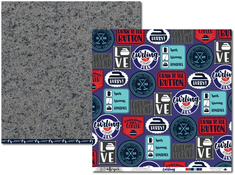 Curling DOUBLE 12x12 Paper Pack - Wild Whisper Designs