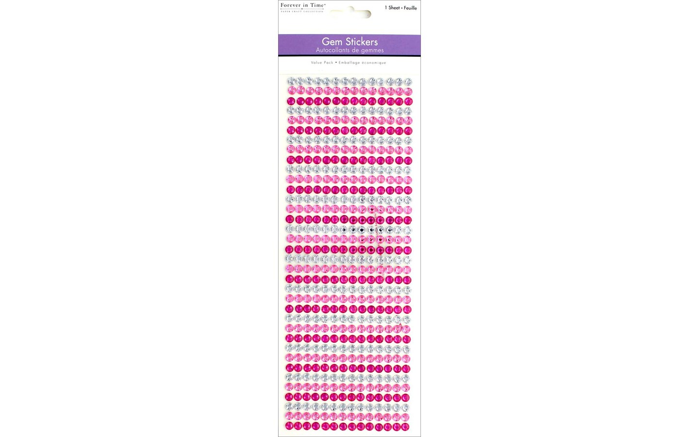 Multicraft Sticker Gem 6mm Val Pk Princess 504pc