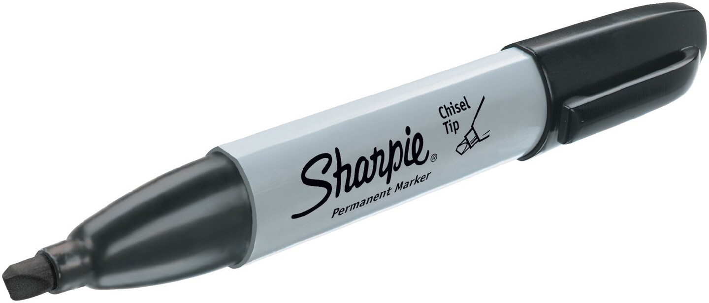 Sharpie Permanent Marker, Large Chisel - 4 marker