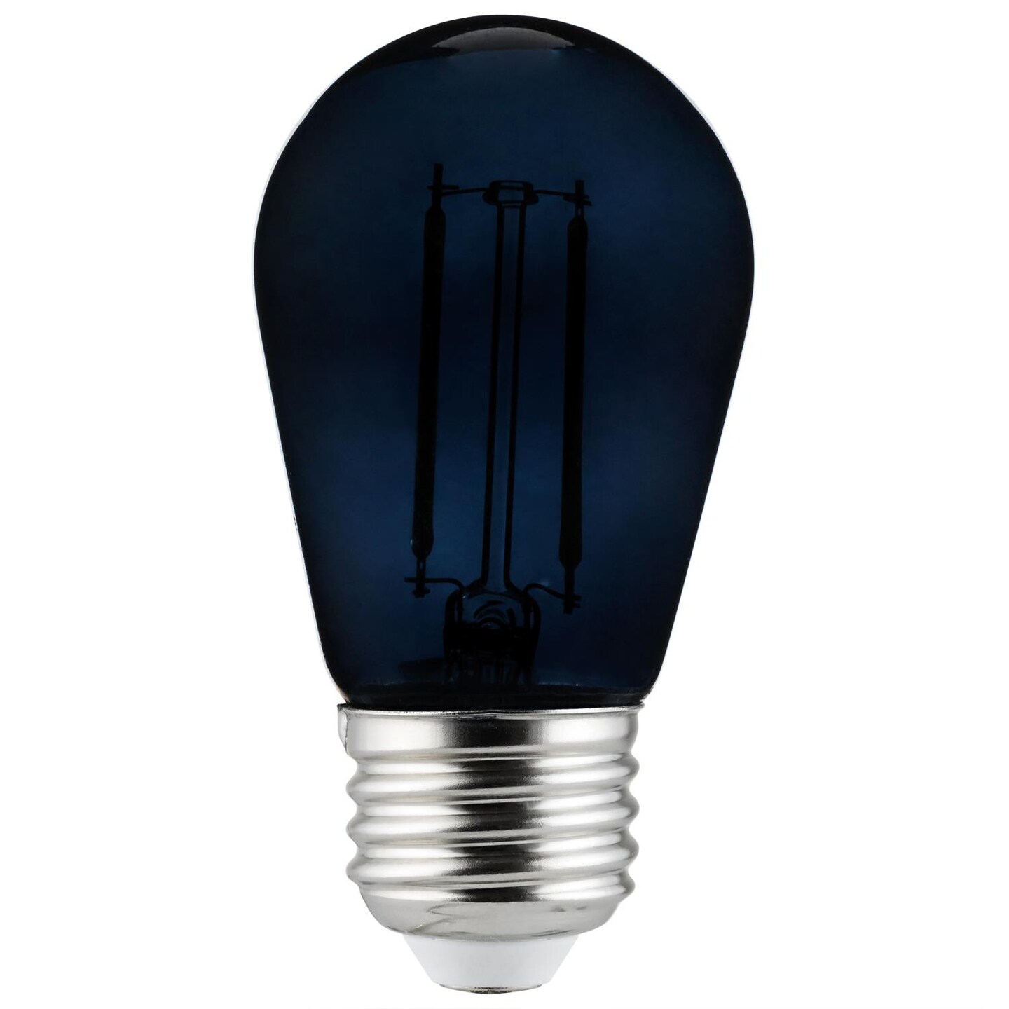 SUNLITE 2w LED Filament S14 Sign Transparent Black Colored Dimmable Bulb
