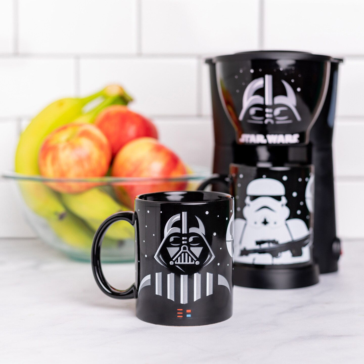 Uncanny Brands Star Wars Darth Vader and Stormtrooper Coffee Maker Set