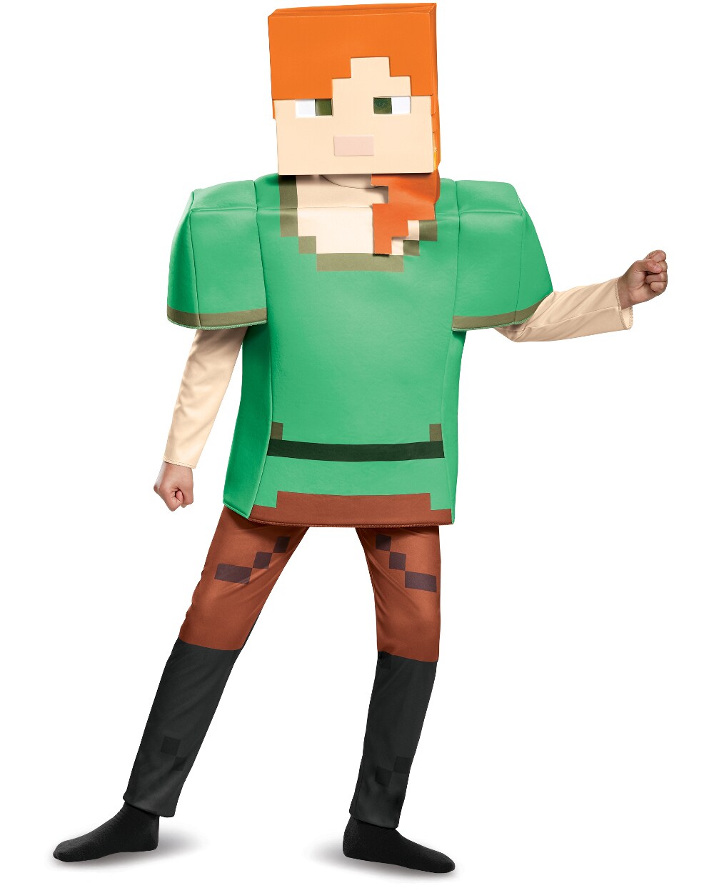 Child's Girls Deluxe Minecraft Alex Mine Craft Mojang Costume