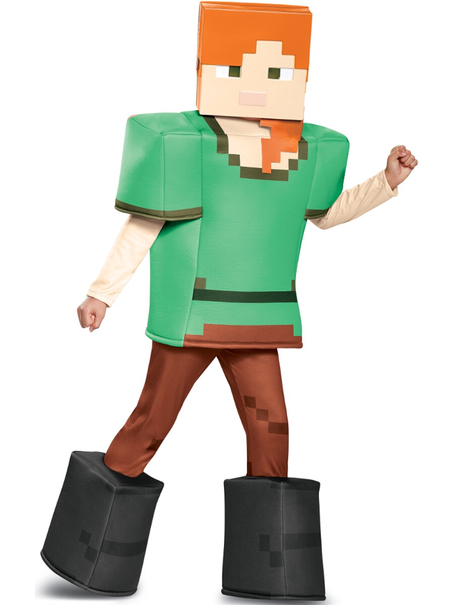 Child&#x27;s Girls Prestige Minecraft Alex Mine Craft Mojang Costume