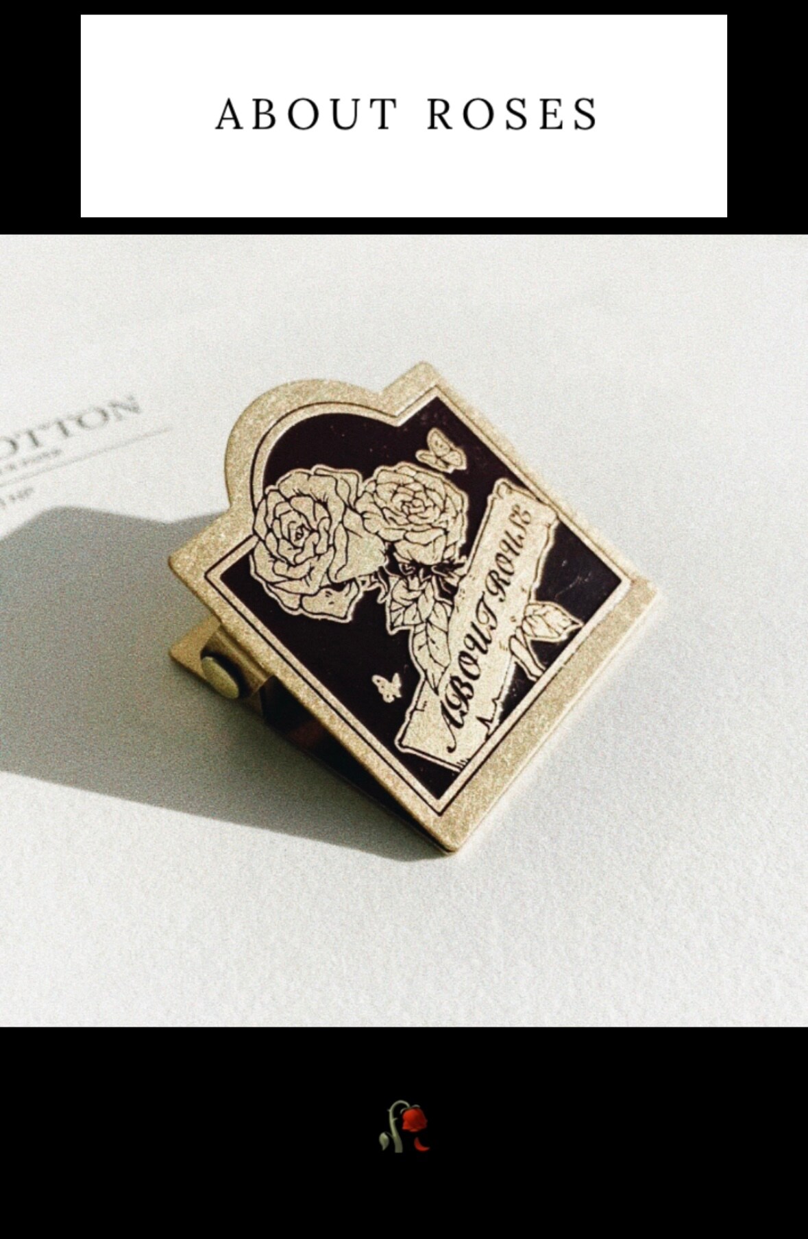 Notebook Brass Clip, Journal Clip