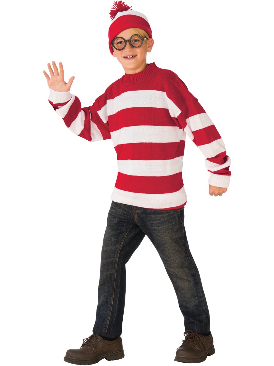 Boys Where&#x27;s Waldo Iconic Character Deluxe Costume
