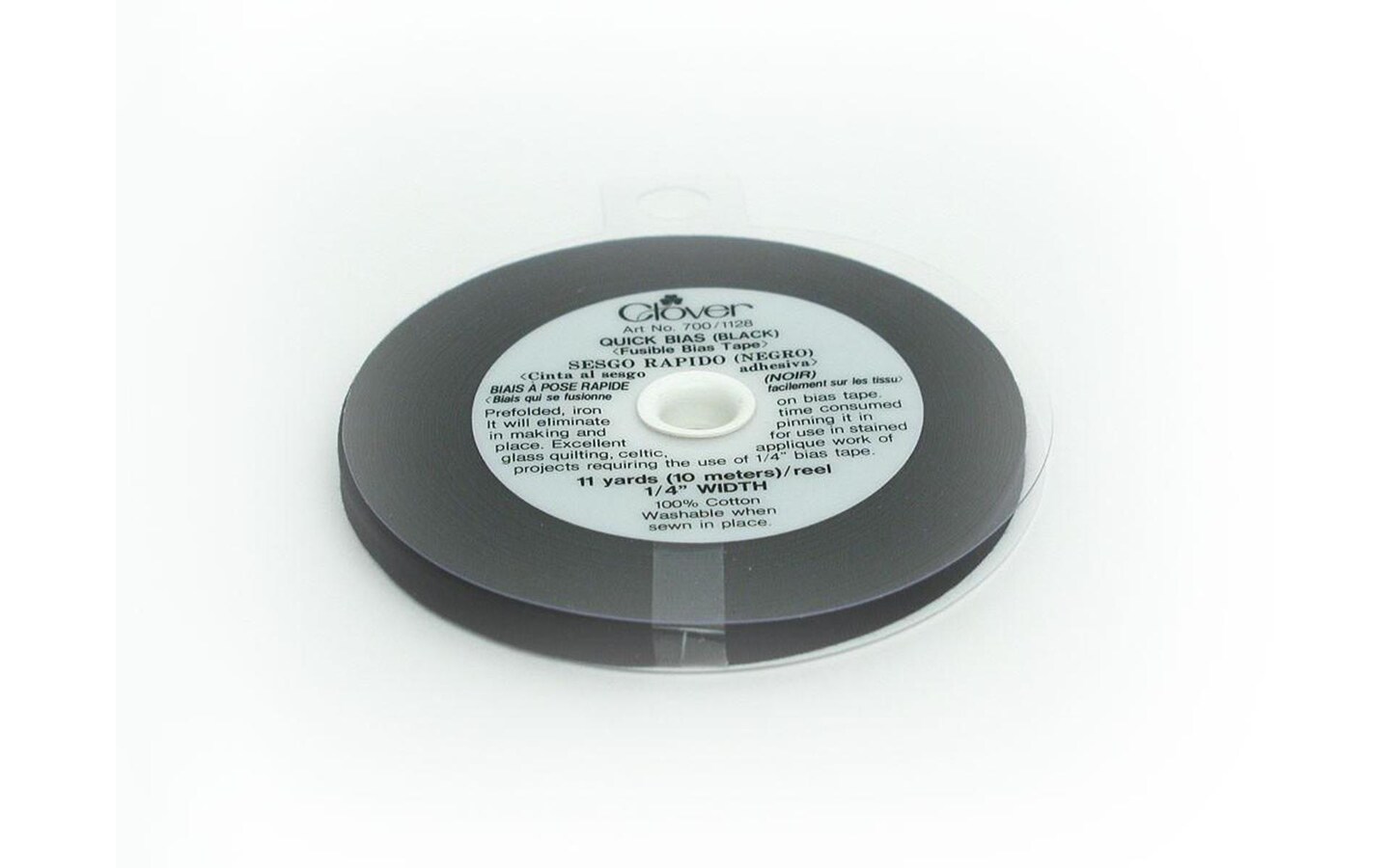 Clover Fusible Quick Bias 11yd Black