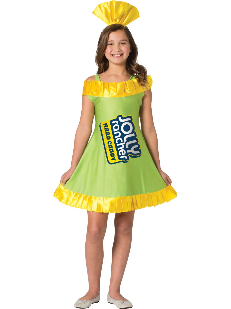 Girl's Classic Jolly Rancher Wrapper Watermelon Candy Costume Dress