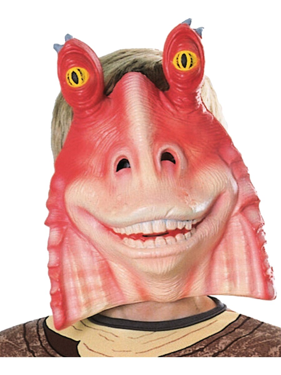 Jar Jar Binks Episode store 1 Star Wars Vintage Halloween Mask Rubies Lucasfilm Child