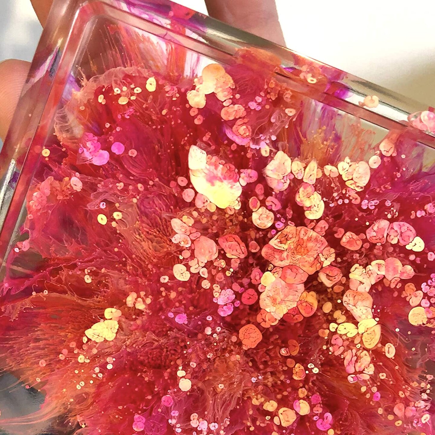 Pixiss Reds Alcohol Inks Set, 5 Highly Saturated Red Alcohol Inks for Resin