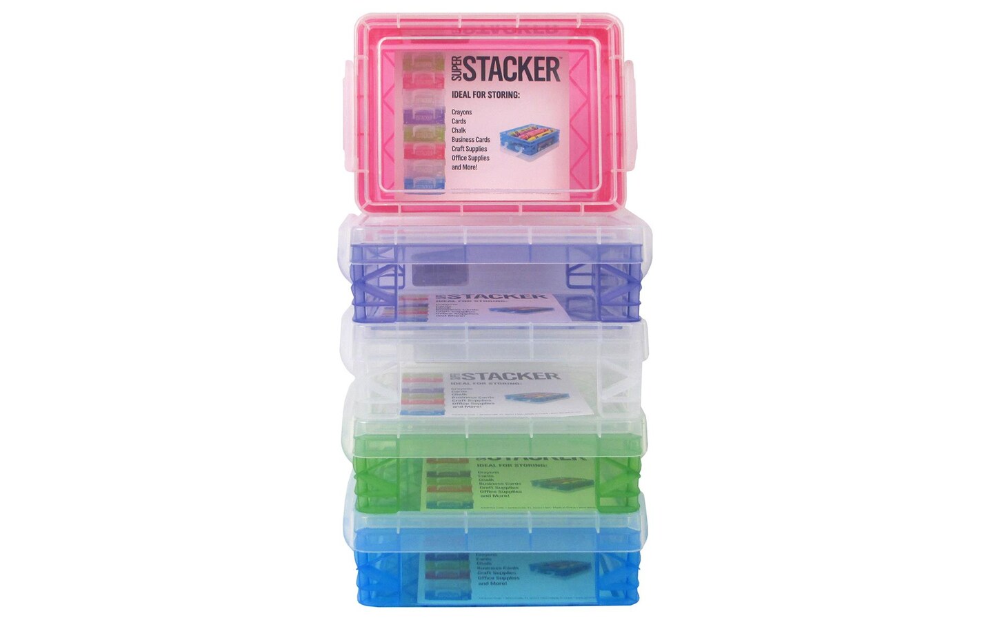 Storage Studios Super Stacker Crayon Box Astd