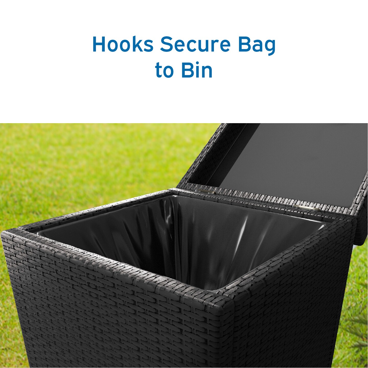 Nestl Wicker Trash Can