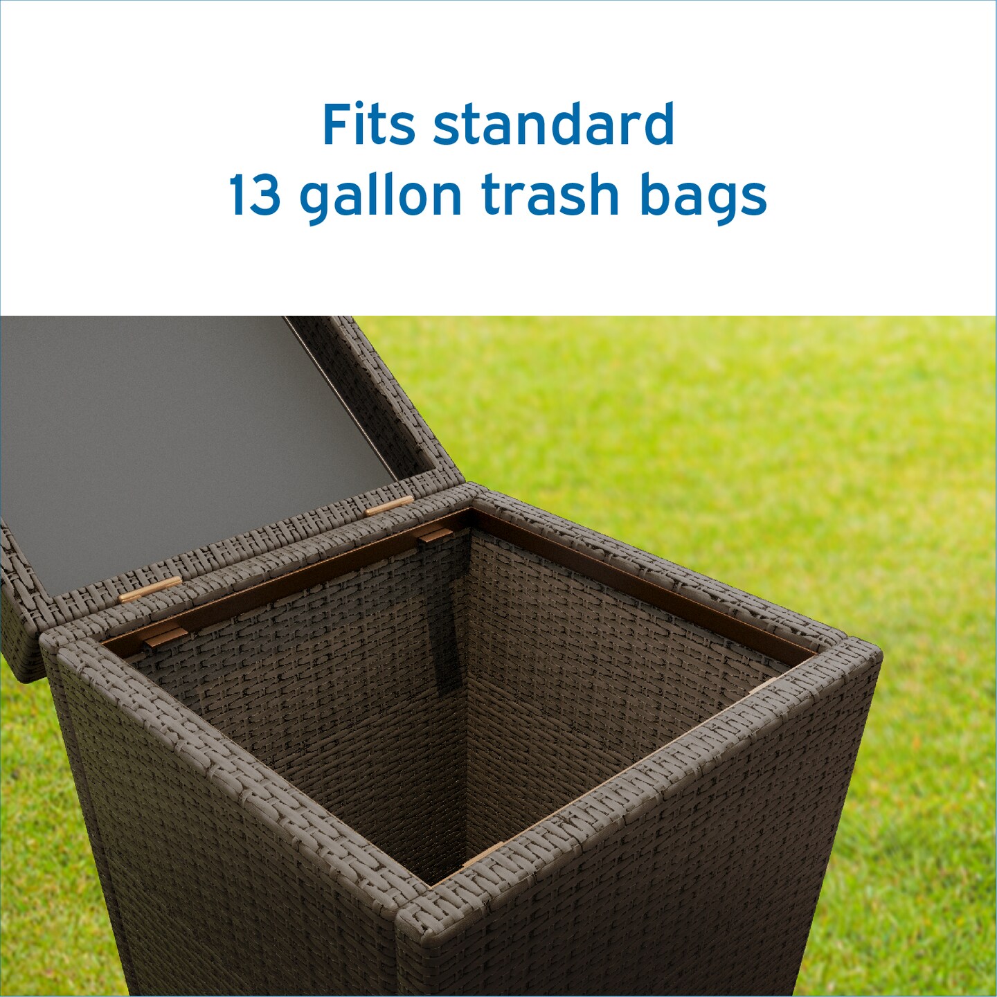 Nestl Wicker Trash Can