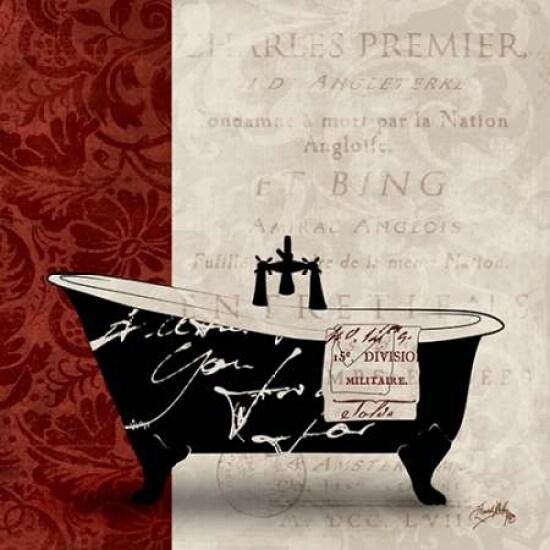Red and Black Bath Tub I Poster Print by Elizabeth Medley - Item # VARPDX9257RR