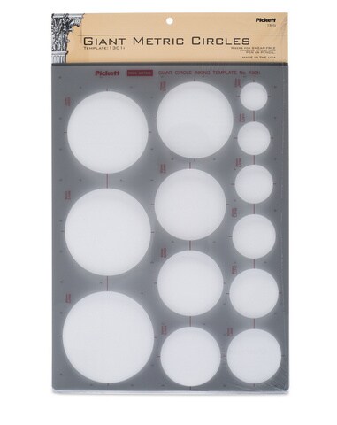 Pickett Template Giant Metric Circles