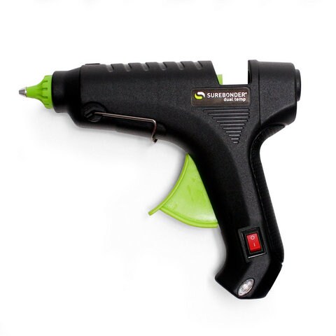 SUREBONDER Industrial Dual Temp Glue Gun, Adjustable 300W, UL Listed, Ideal for Woodworking & Construction
