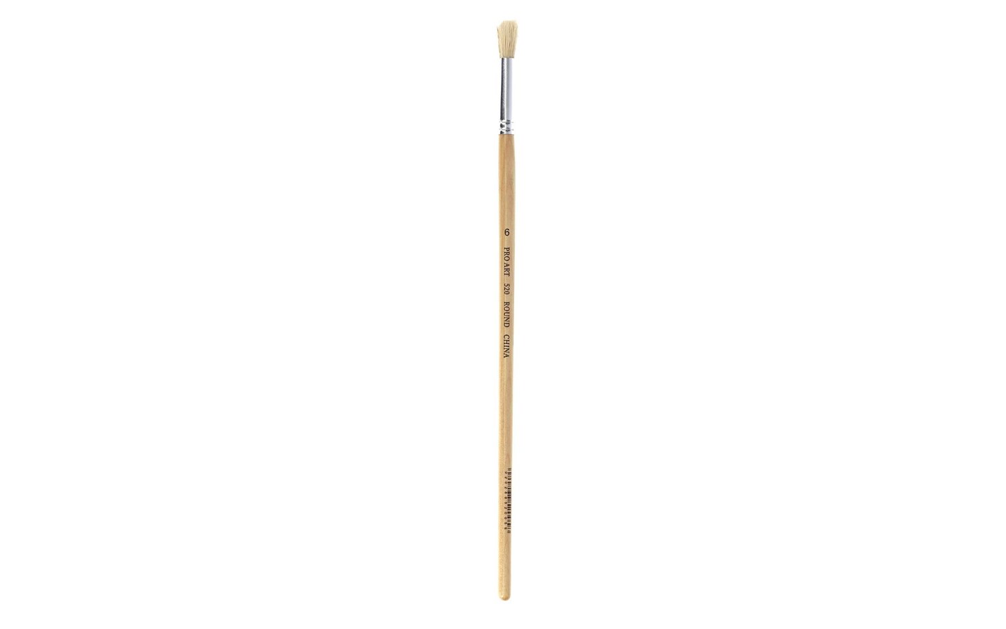 Pro Art Brush White Bristle Round #6